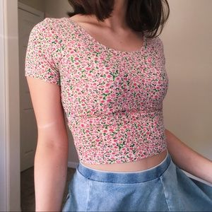 American Apparel Flora Crop Top